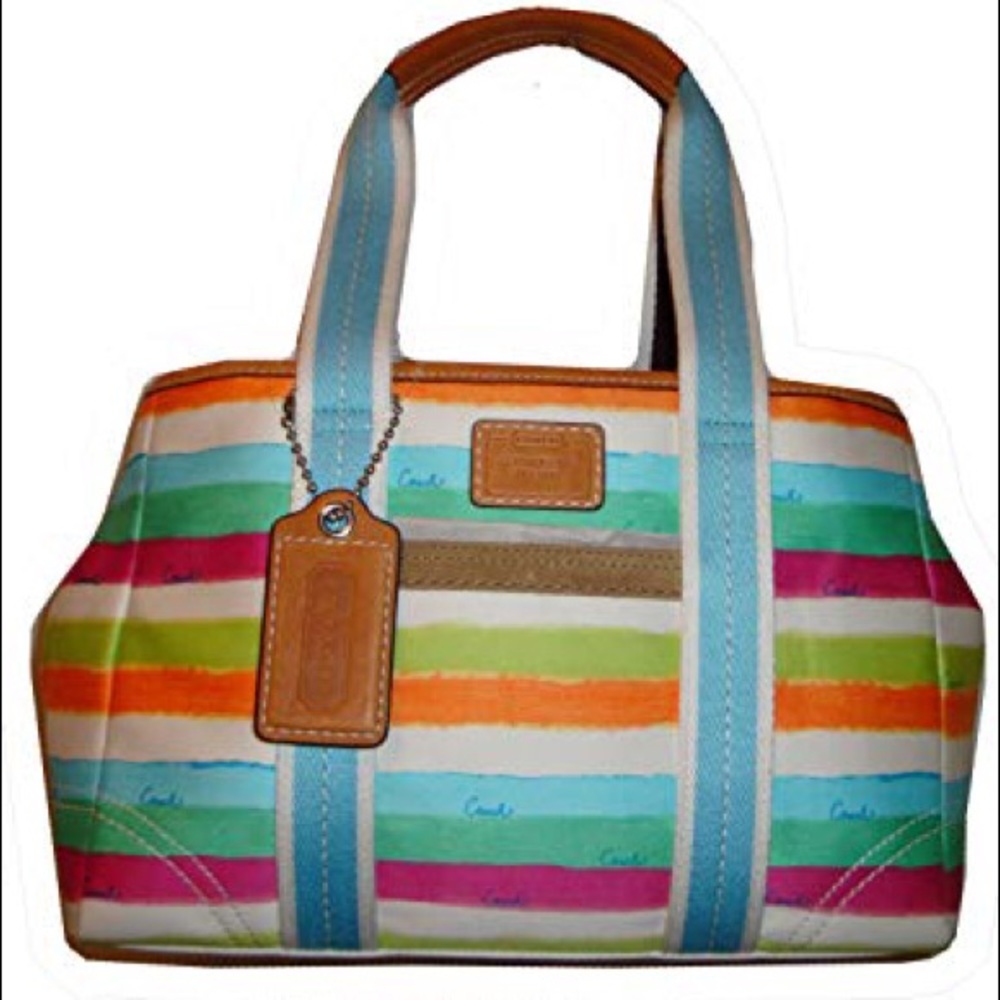 COACH HAMPTON WATERCOLOR TOTE BAG